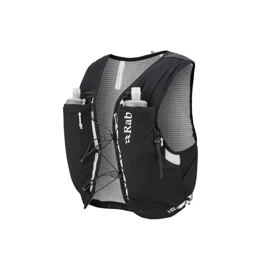 Bežecká vesta RAB Veil 6 black MED