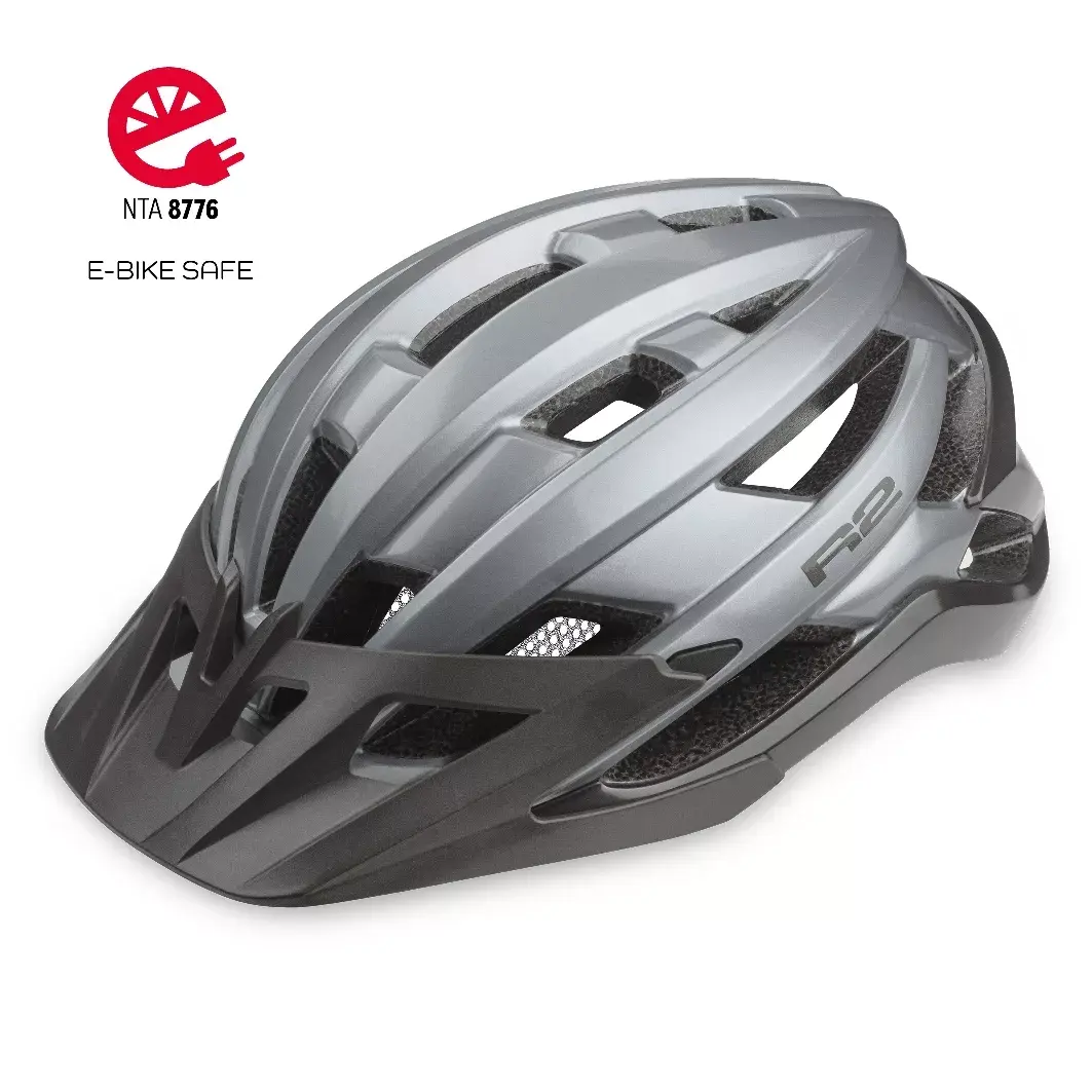 R2 Cyklistická prilba R2 GUARD sivá, čierna