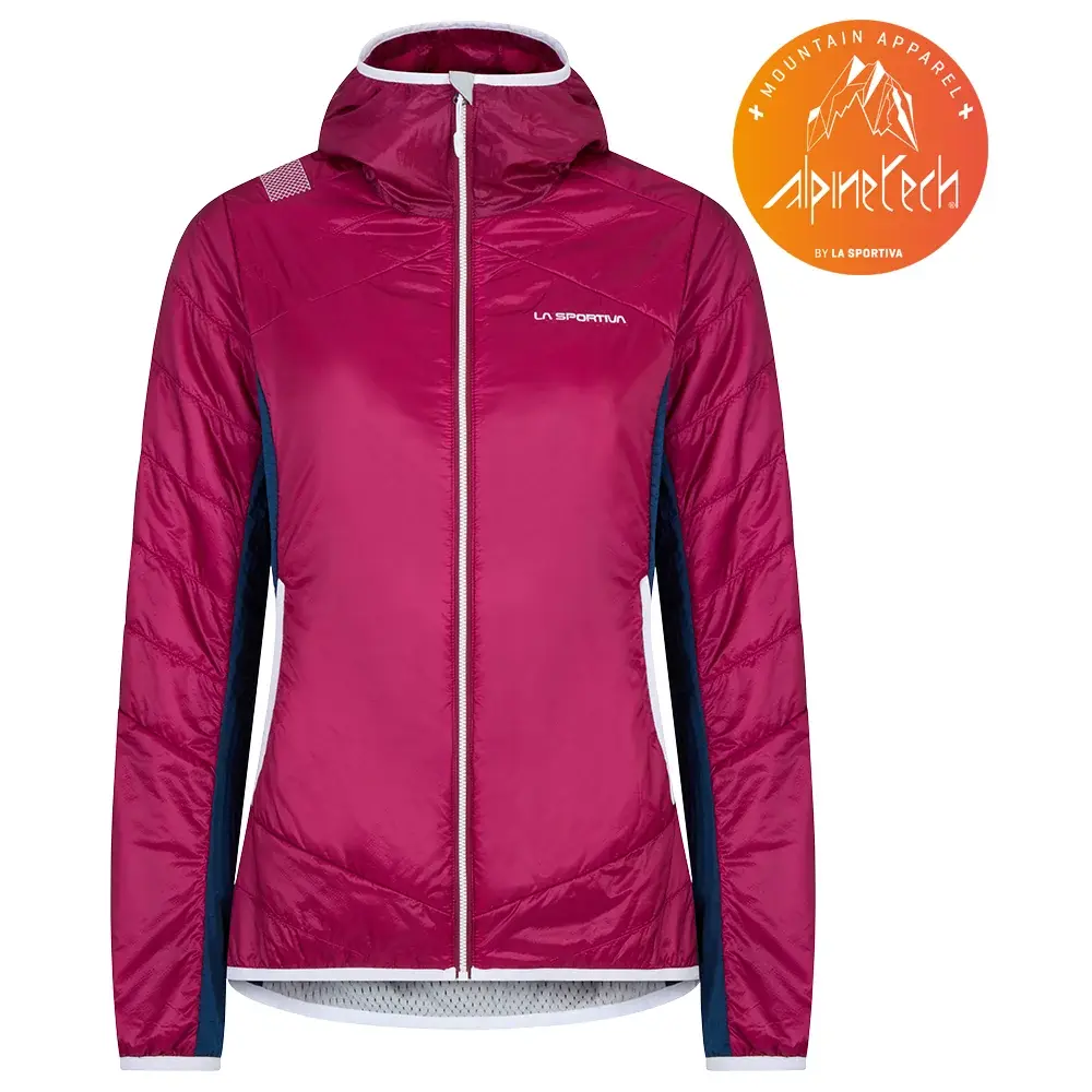 La Sportiva Dámska bunda La Sportiva Aequilibrium Insulation Hoody red plum/opal