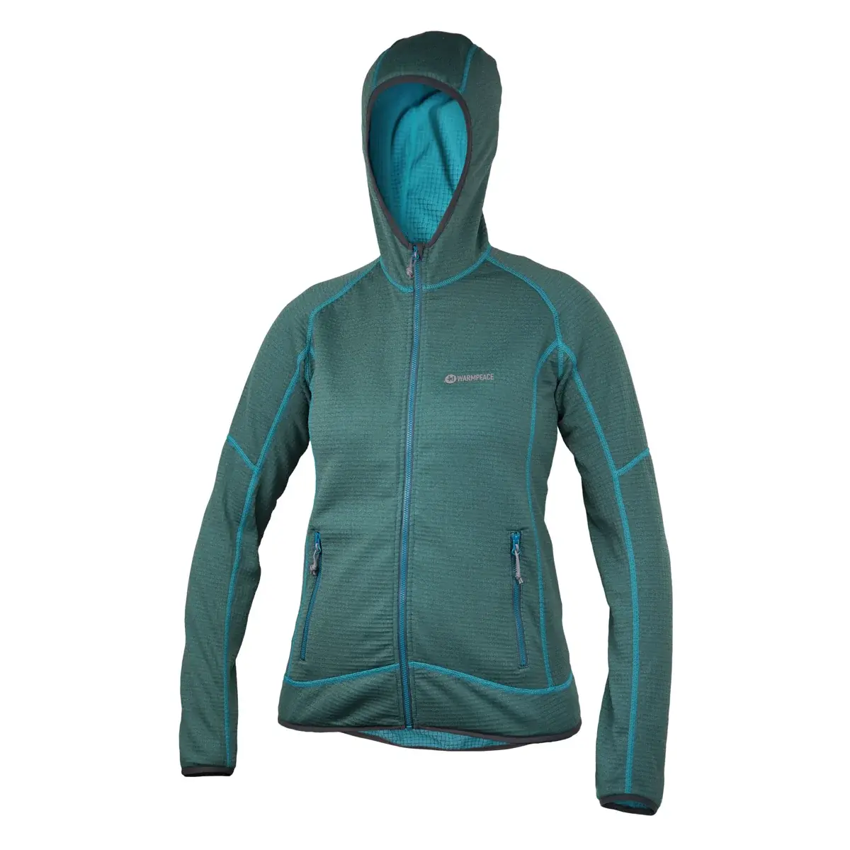 Warmpeace Dámska bunda / mikina Warmpeace Rigby Lady Turquoise green