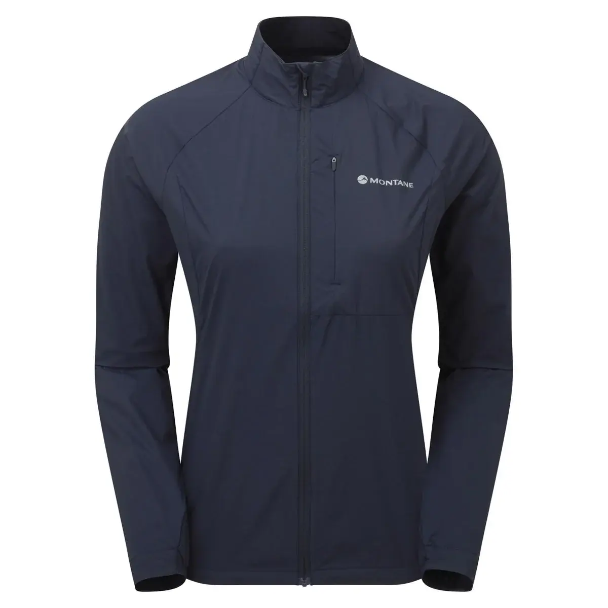 Montane Dámska vetruodolná bunda Montane Fem Featherlite Jacket- Eclipse