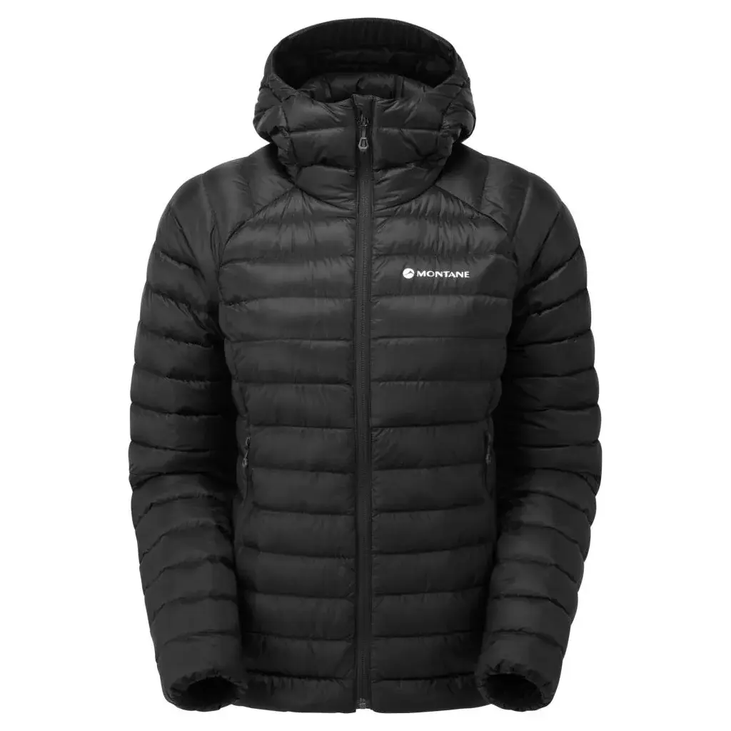 Montane Dámska páperová bunda s kapucňou Montane Womens Anti-Freeze Hoodie black