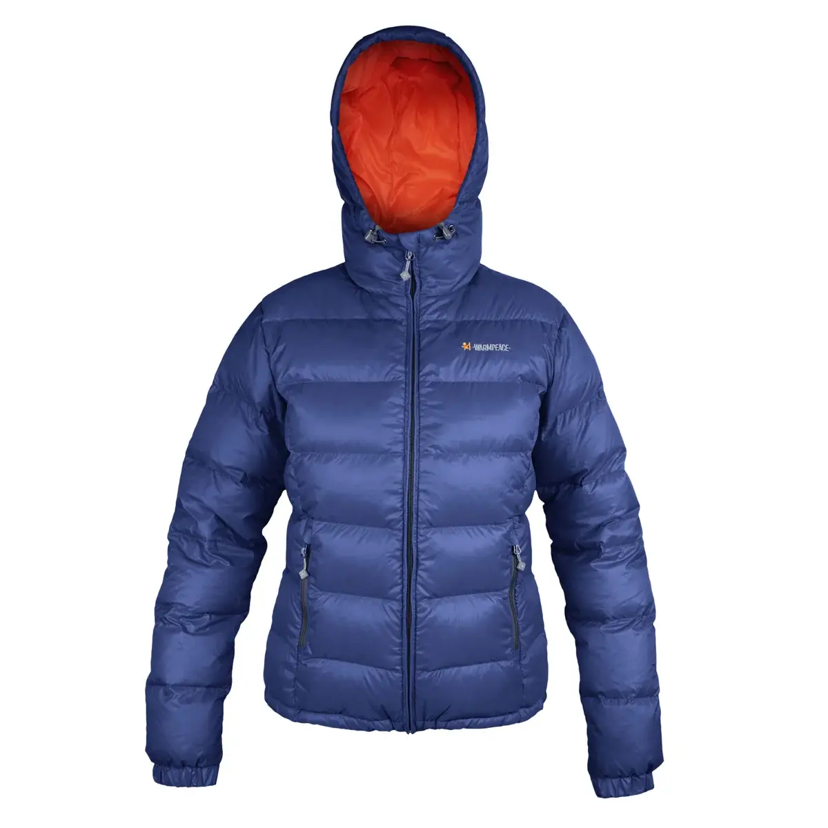 Warmpeace Dámska páperová bunda Warmpeace Jacket Brenta Lady navy/mandarine