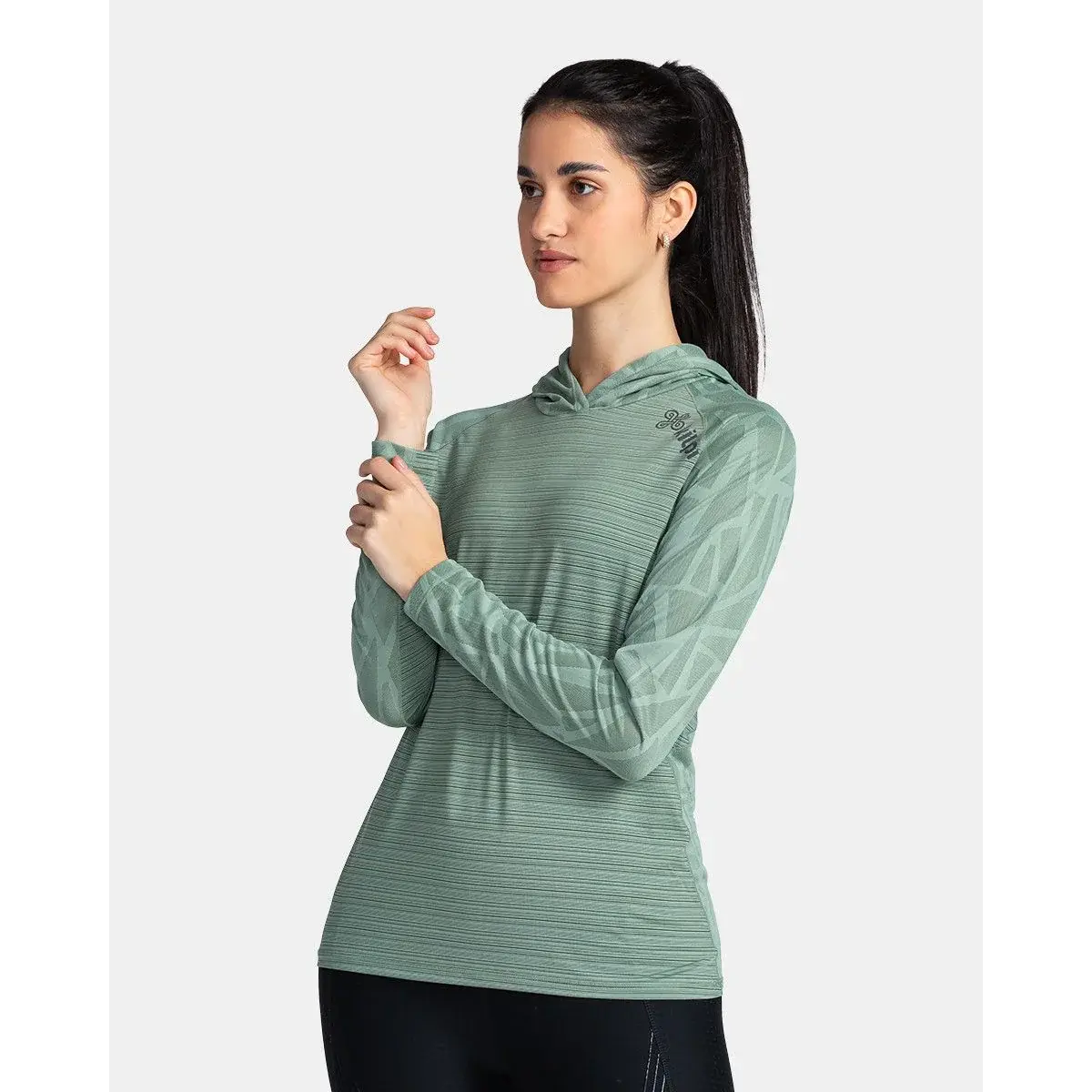 Dámska fitness mikina Kilpi Aileen-W dark green