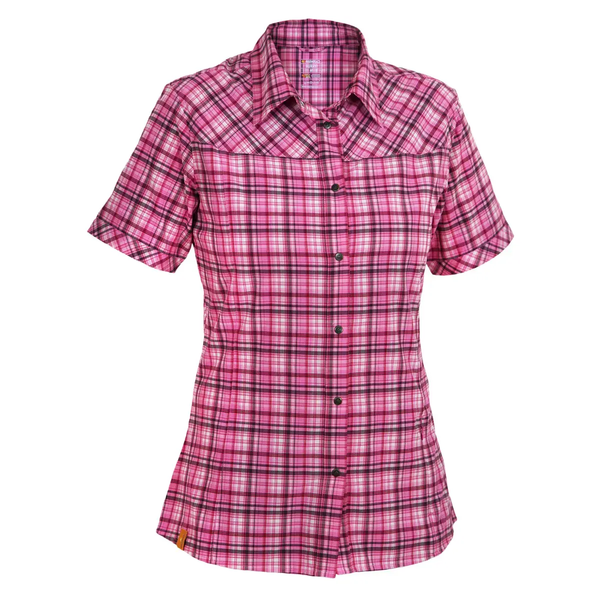 Dámska košeľa s krátkym rukávom Warmpeace Burry Lady Pink