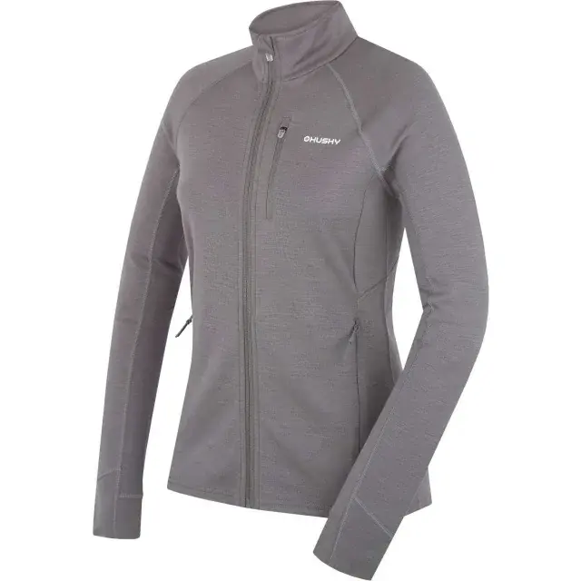 Dámska merino mikina Husky Alou L grey green