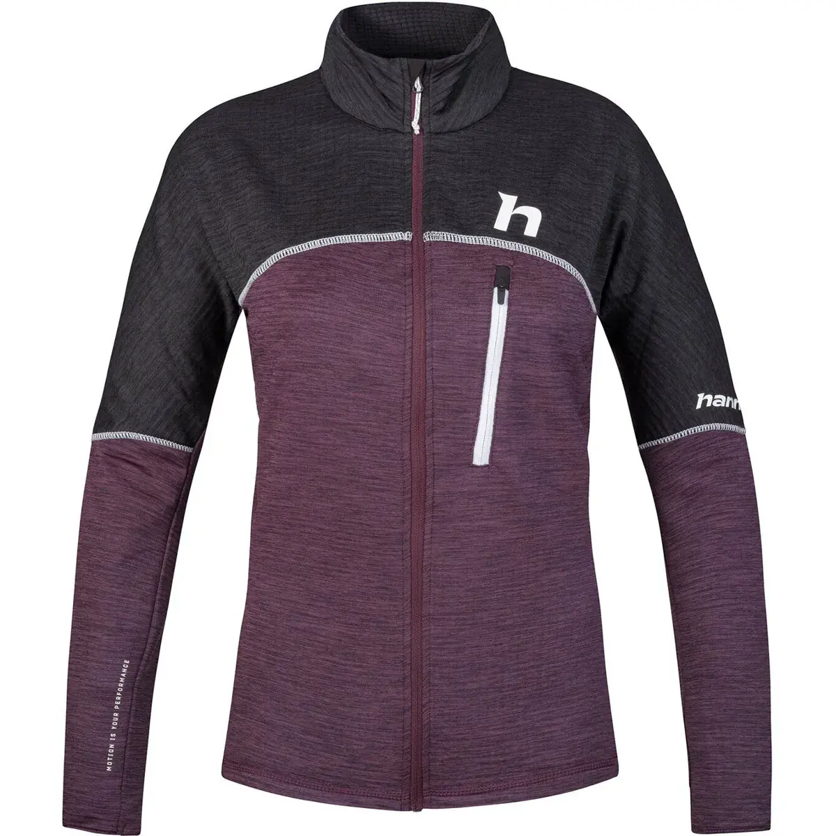 Dámska mikina Hannah Meda prune purple mel