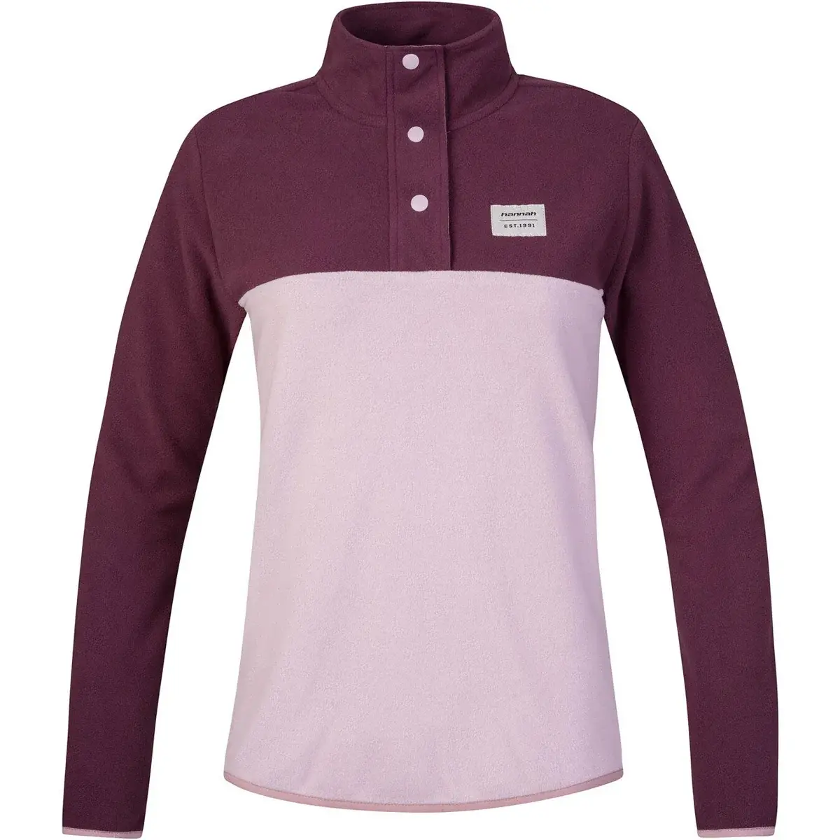 Hannah Dámska fleece mikina Hannah Nuka fig/violet ice