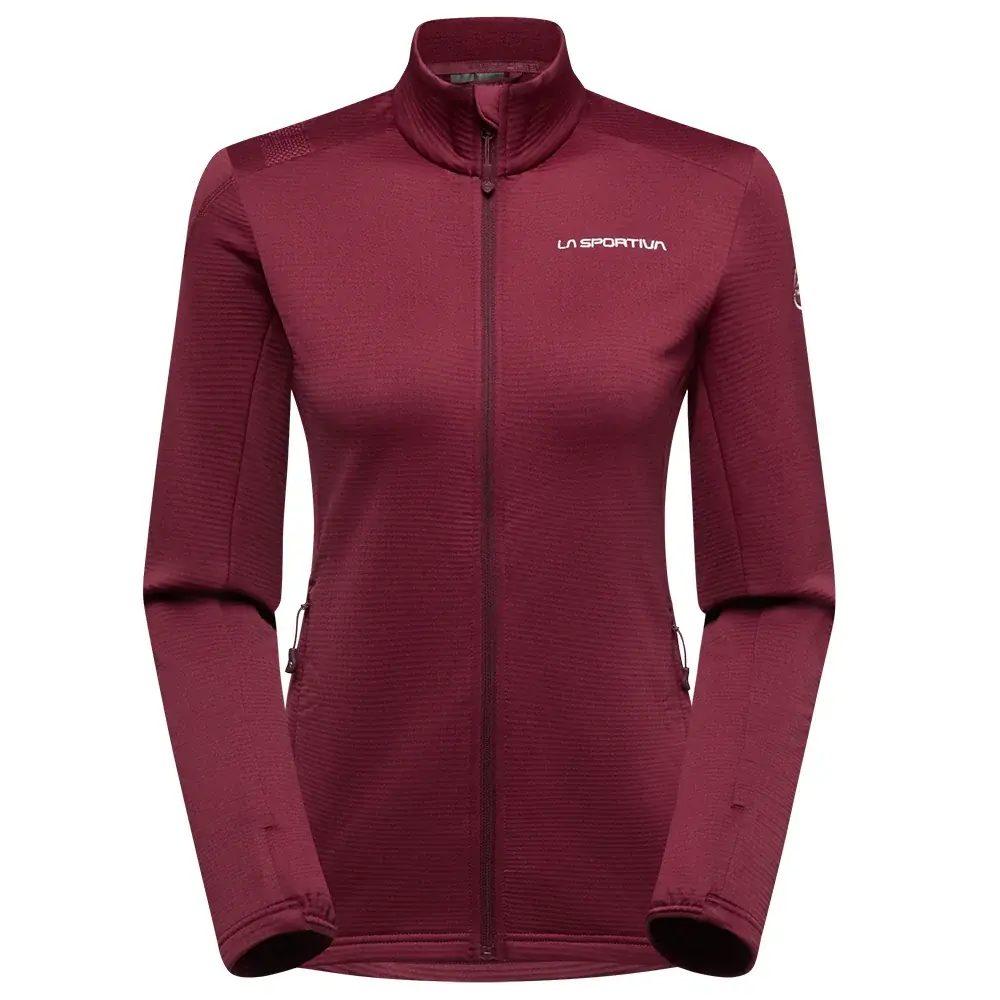 Dámska mikina La Sportiva CHILL THERMAL JKT redwood/chalk