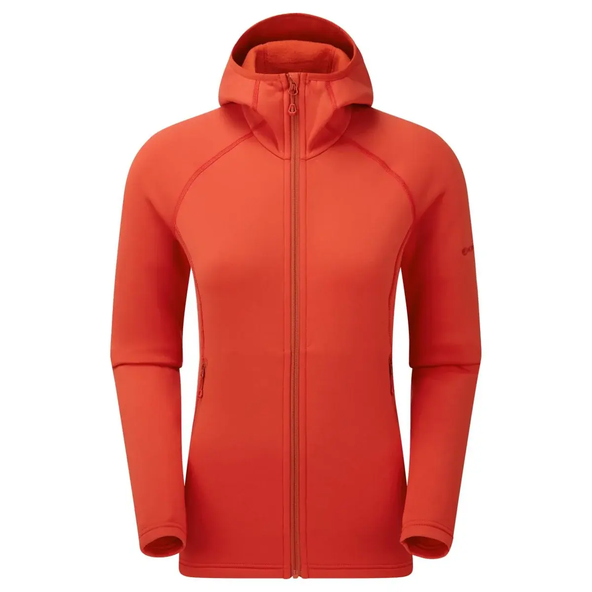 Montane Dámska fleecová mikina Montane Women's Fury Hoodie Saffron Red