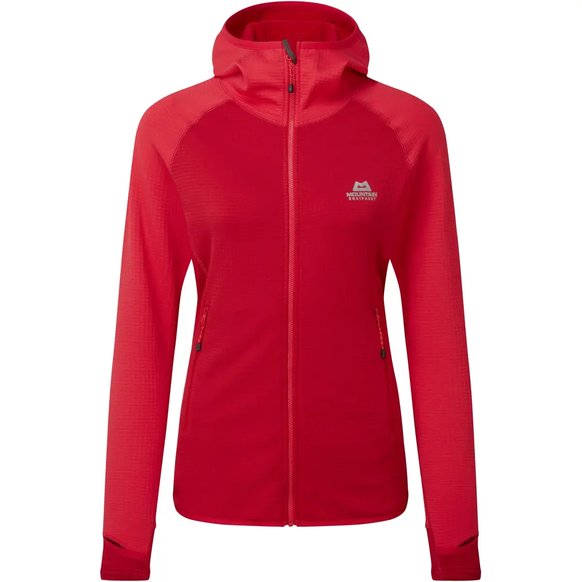Mountain Equipment Dámska fleecová mikina Mountain Equipment W's Eclipse Hooded Jacket Molten Red/Capsicum
