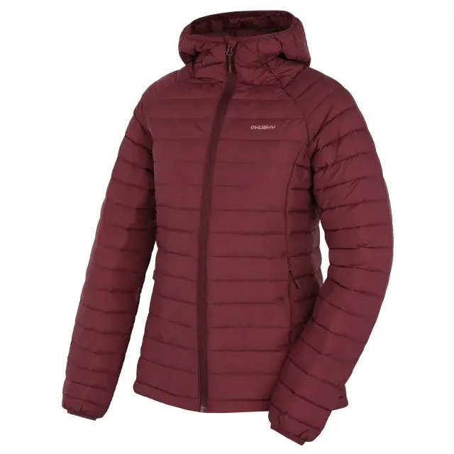 Husky Dámska páperová bunda Husky DREESER L dark bordo, veľkosť