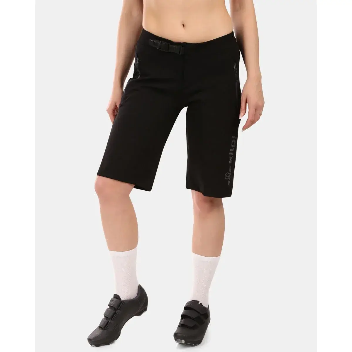 Kilpi Dámske cyklistické kraťasy Kilpi HIXON-W 2v1 pre horskou cyklistiku BLK
