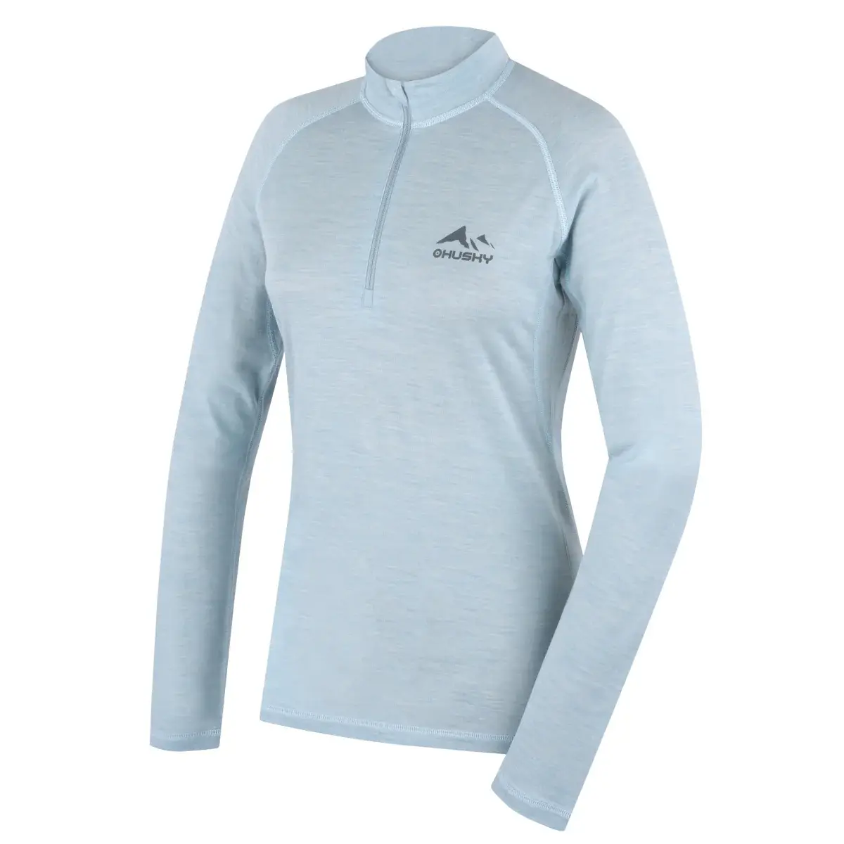 Husky Dámske funkčné merino tričko Husky Merow Zip L faded mint