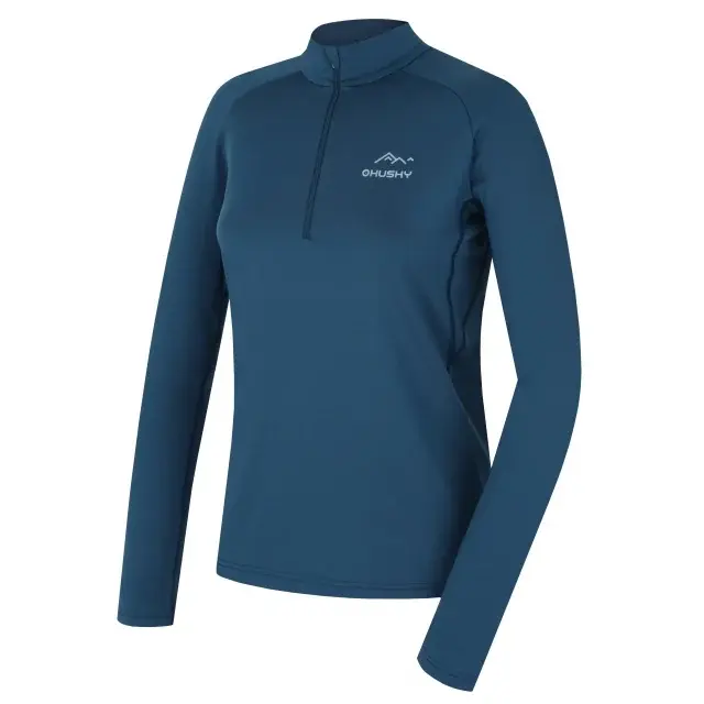 Husky Dámske funkčné tričko Husky TROMI ZIP L blue, veľkosť
