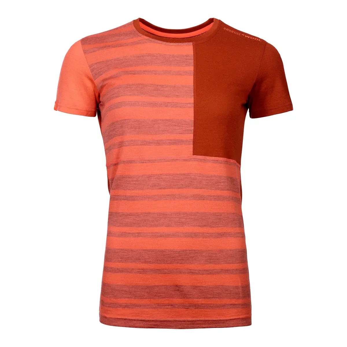 Ortovox Dámske funkčné tričko Ortovox 185 Rock'n'Wool Short Coral