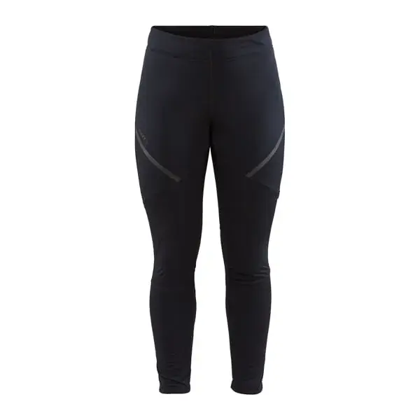 Craft Dámske zateplené softshellové nohavice Craft Glide Wind Tights čierna