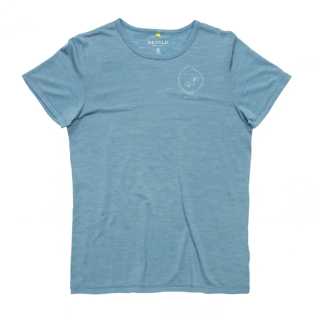Dámske merino tričko Devold Active "Spring" Tee WMN skyblue