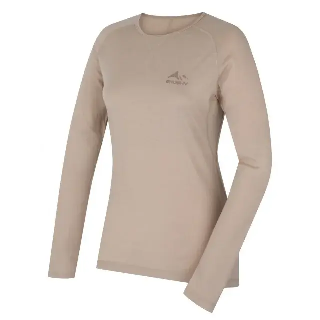 Dámske merino tričko Husky MEROW L beige, veľkosť