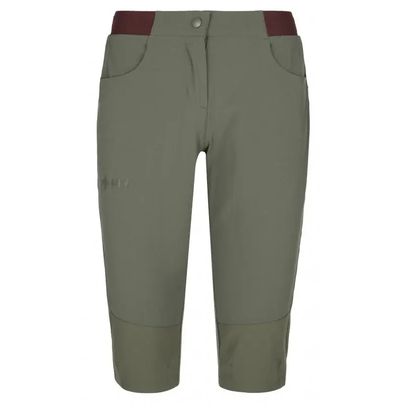 Kilpi Dámske outdoorové 3/4 nohavice Kilpi Meedin-W Khaki