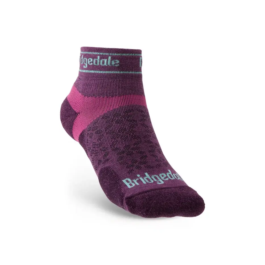 Bridgedale Dámske bežecké ponožky Bridgedale Trail Run UL T2 MS Low damson