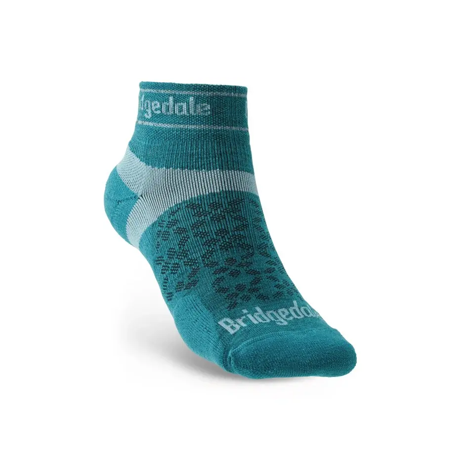 Bridgedale Dámske bežecké ponožky Bridgedale Trail Run UL T2 MS Low teal