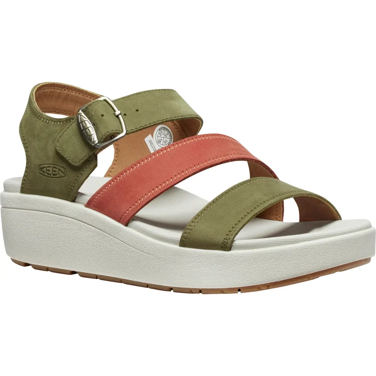 KEEN Dámske sandále KEEN Ellecity Backstrap Women martini olive/baked clay
