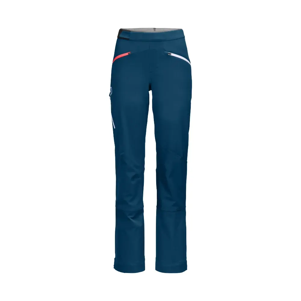 Dámske softshellové a skialpinistické nohavice Ortovox W's Col Becchei Pants Petrol blue