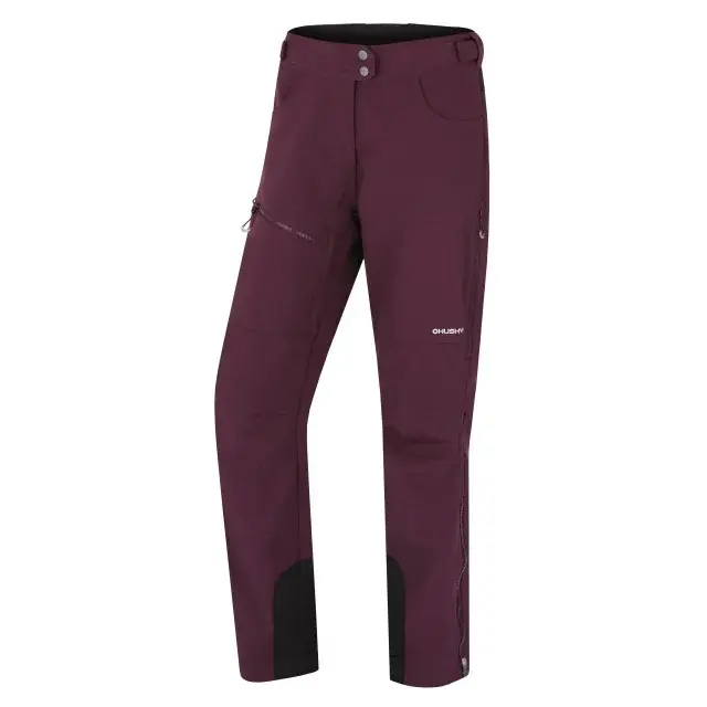 Husky Dámske softshellové nohavice Husky KESON L purple, veľkosť