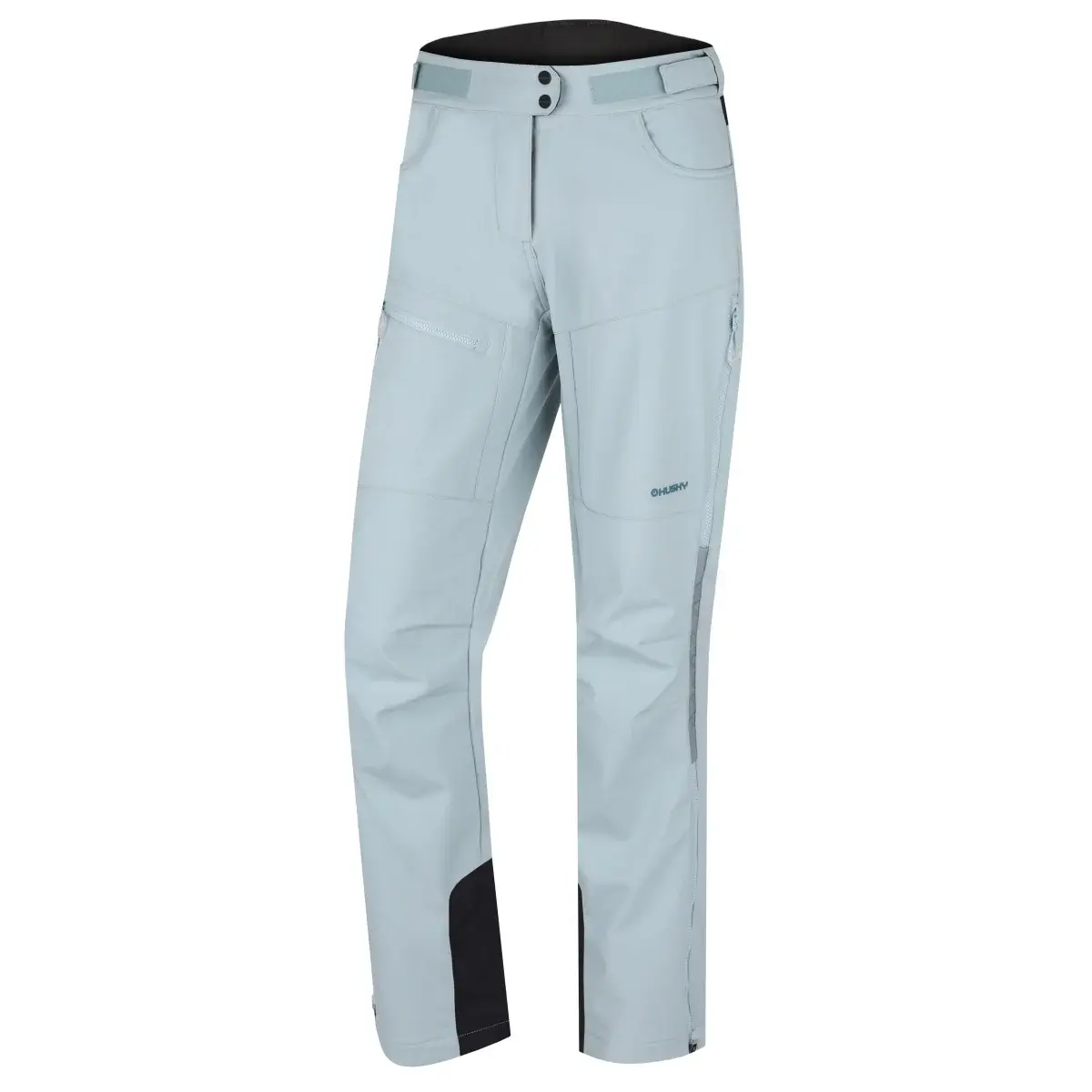 Husky Dámske teplé softshellové nohavice Husky Keson L faded mint