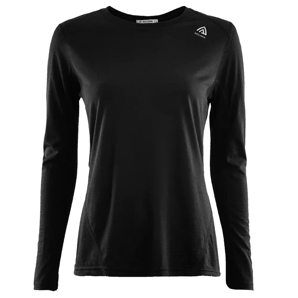 Dámske termotriko Aclima LightWool Sports Shirt jet black