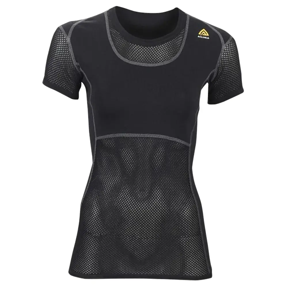 Aclima Dámske termotriko Aclima WoolNet T-Shirt jet black