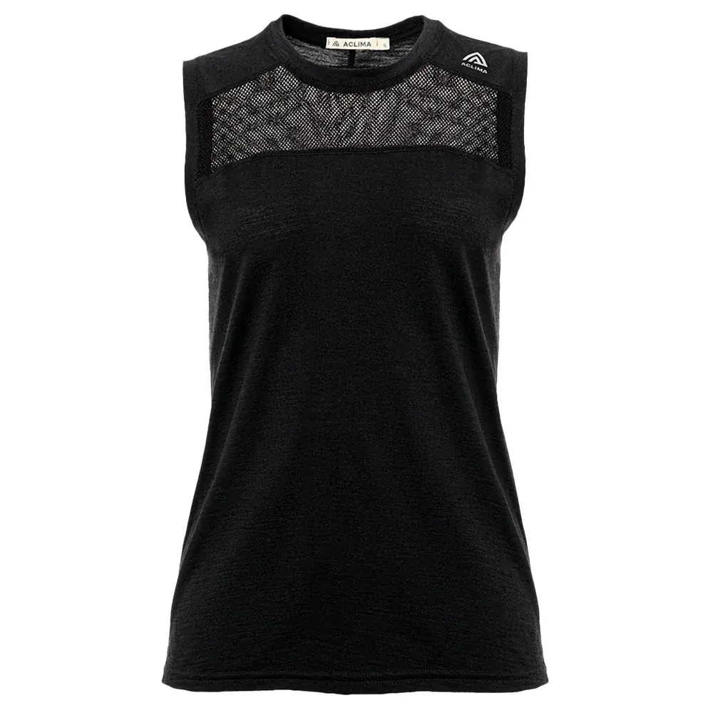 Aclima Dámske tielko Aclima LightWool Sports Singlet jet black