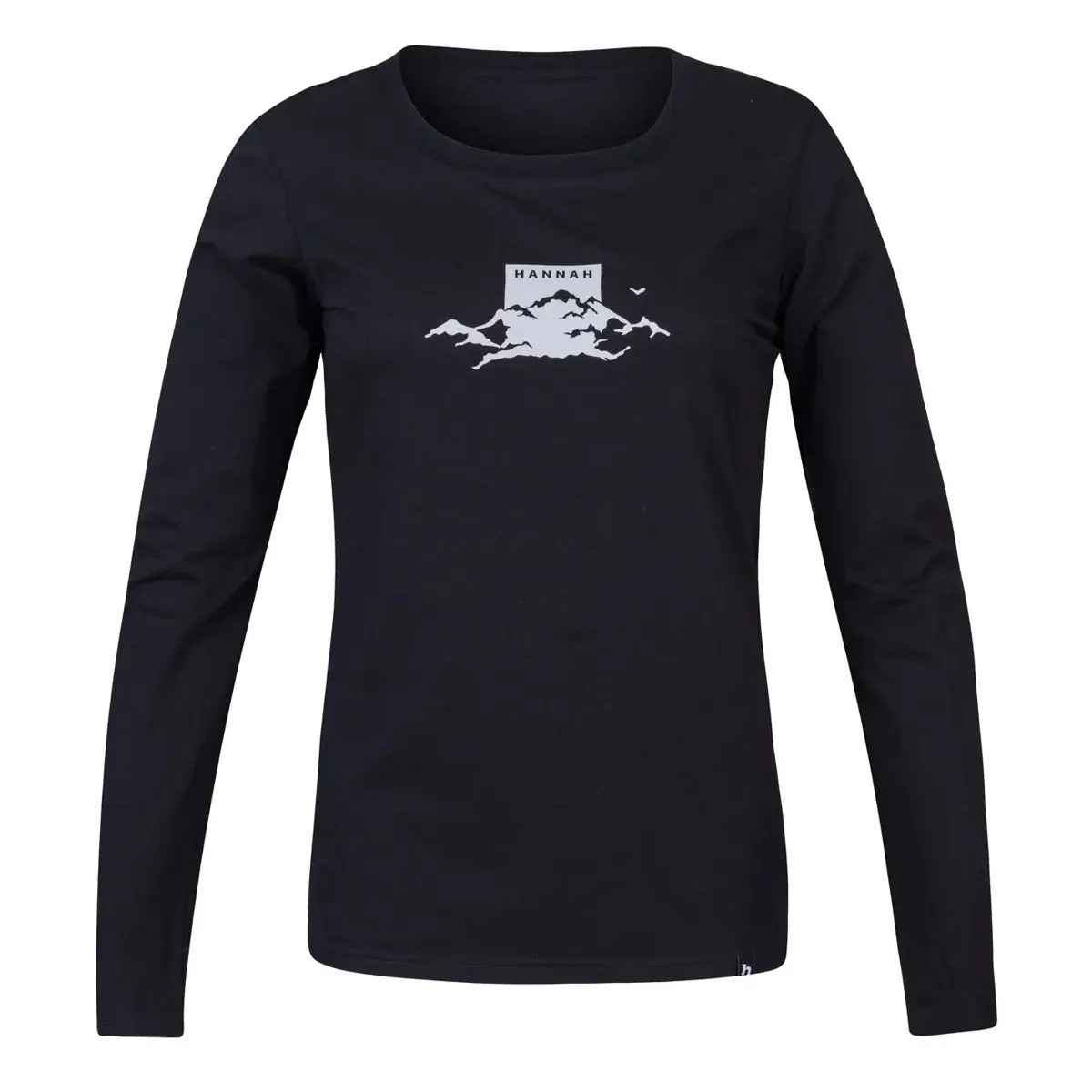 Dámske tričko Hannah Elara s dlhým rukávom Anthracite (white)