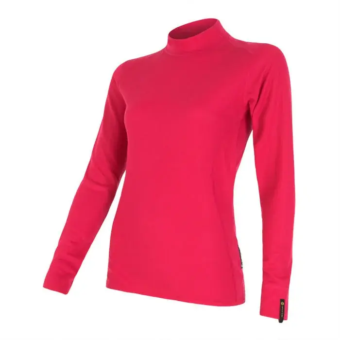 Sensor Dámske funkčné tričko s dlhým rukávom Sensor Double Face magenta