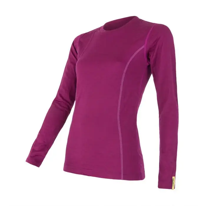 Sensor Dámske funkčné tričko s dlhým rukávom Sensor Merino Active lilla