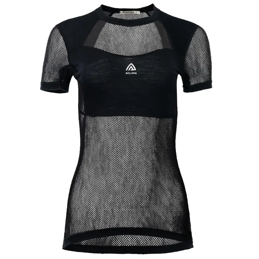 Aclima Dámske tričko Aclima WoolNet Light jet black