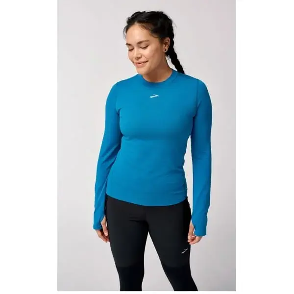 Brooks Dámske tričko Brooks High Point Long Sleeve modrá