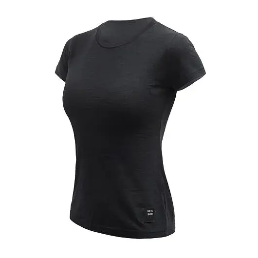 Sensor Dámske tričko kr.rukáv Sensor MERINO CORDURA čierna