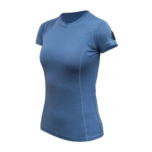 Sensor Dámske tričko s krátkym rukávom Sensor Merino Air riviera blue