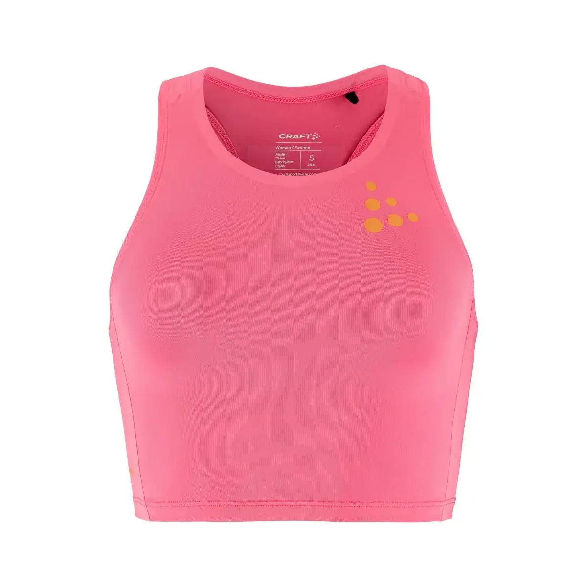 Dámsky bežecký top Craft PRO Hypervent Cropped Top 2 ružová