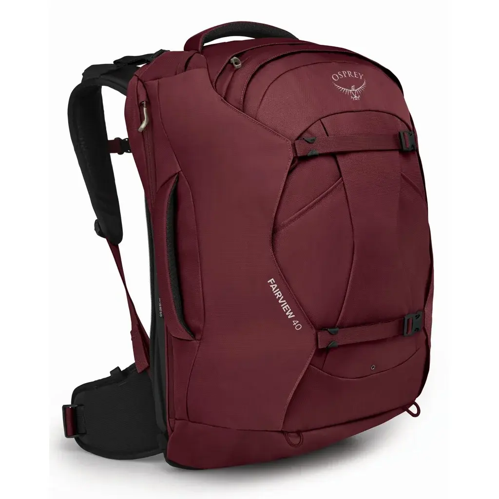 Dámsky cestovný batoh Osprey Fairview 40L Zircon red