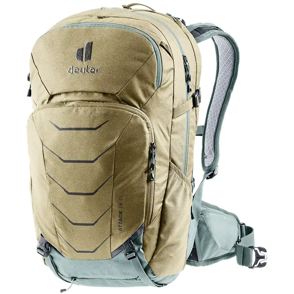 Dámsky cyklistický batoh Deuter Attack 18 SL desert-sage