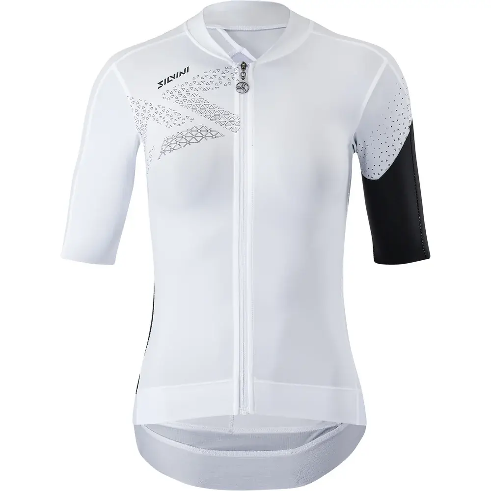Dámsky cyklistický dres Silvini Rosalia White black