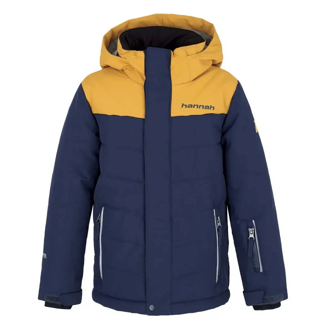 Detská zimná bunda Hannah Kinam JR II dress blues/golden yellow