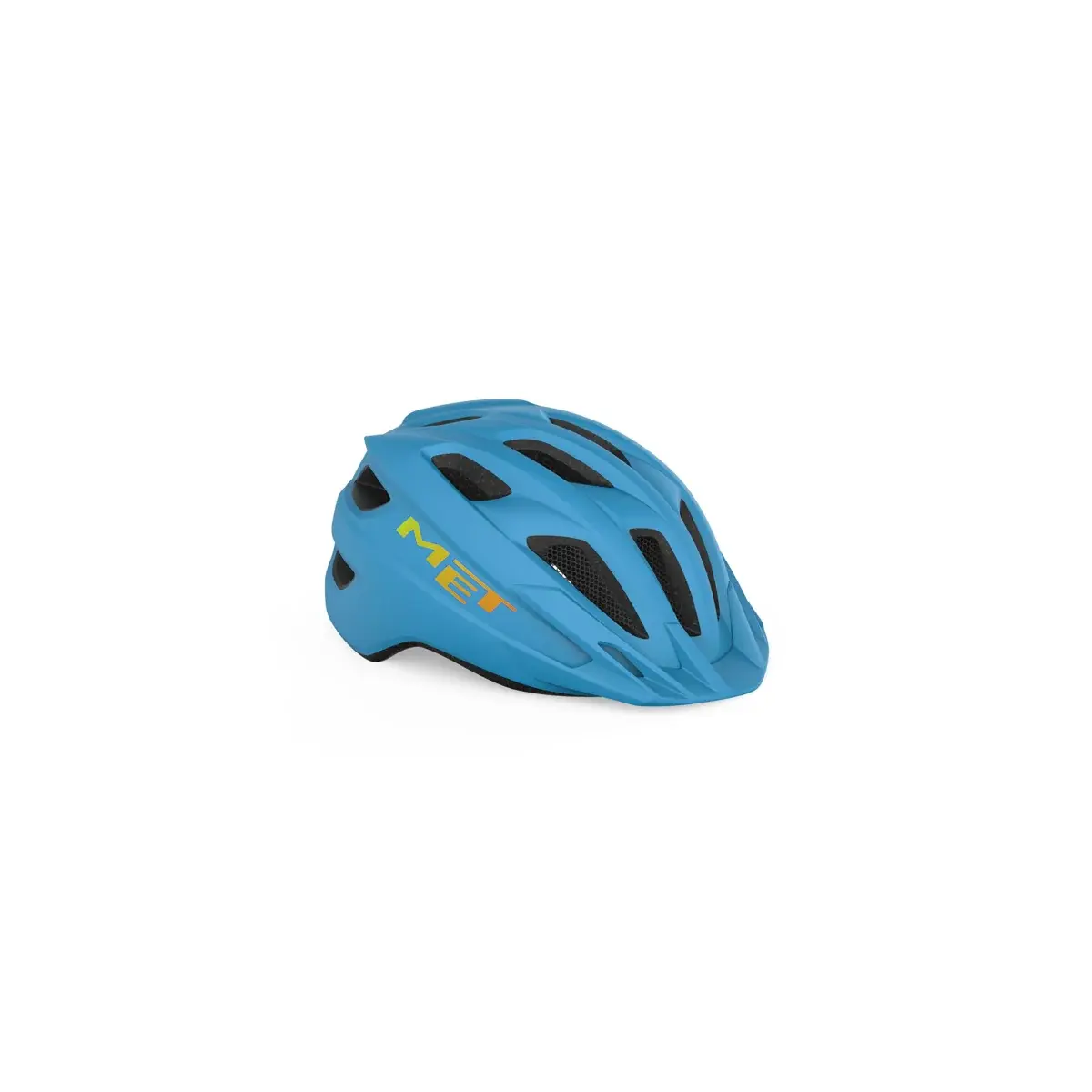 Detská cyklistická prilba MET Crackerjack cyan modrá 52-57cm