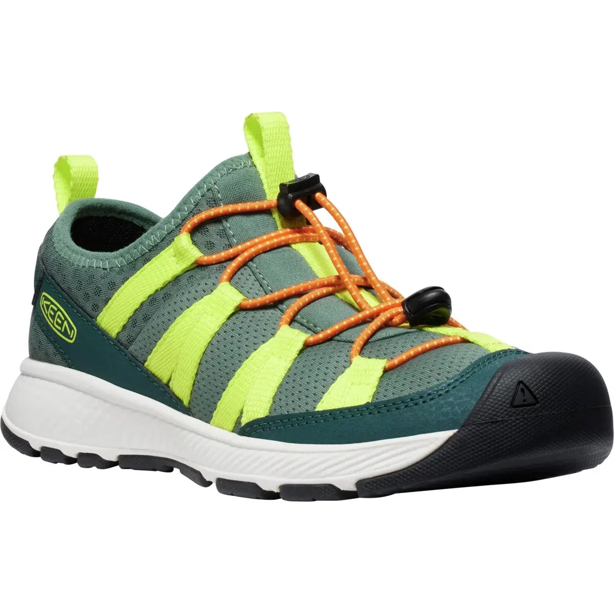 Detské výletné topánky KEEN Motozoa Sneaker Youth sea moss/scarlet ibis