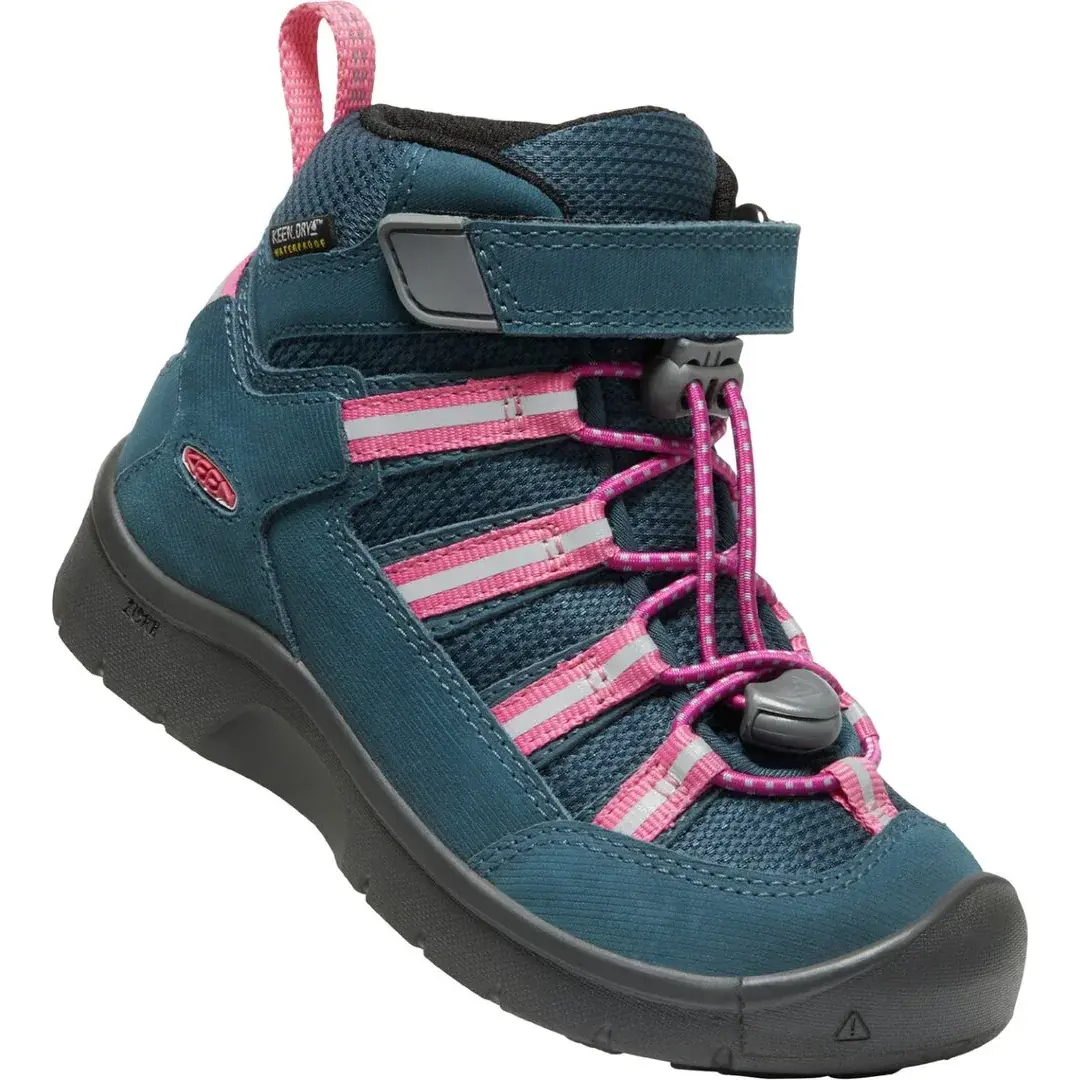 Detské členkové topánky KEEN Hikeport 2 Sport Mid WP Children blue wing teal/fruit dove