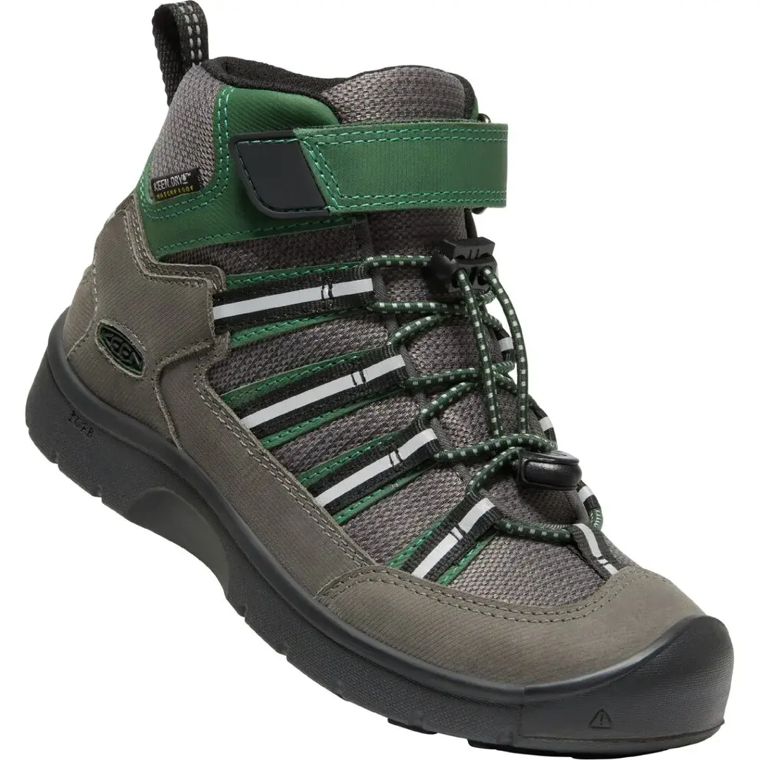 Detské členkové topánky KEEN Hikeport 2 Sport Mid WP Youth magnet/greener pastures