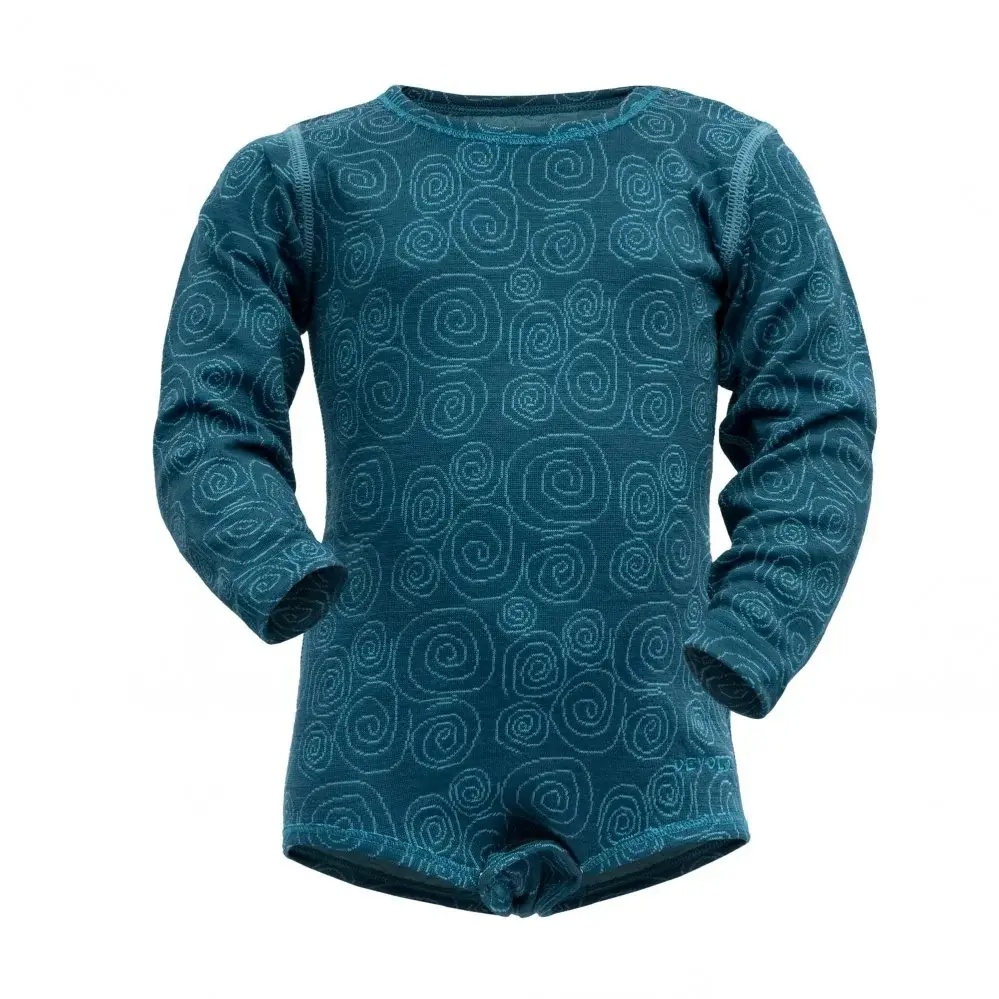 Detské merino body Devold Breeze Baby Body Flood